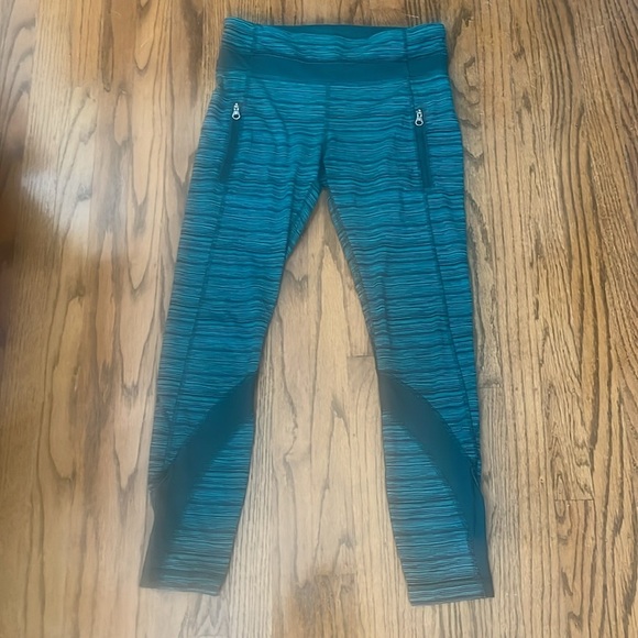 Lululemon Inspire Tight power Luxtreme Spray Jacquard Cropped Leggings Size 6 - Picture 5 of 13